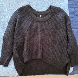 Cozy Black Sweater Free People